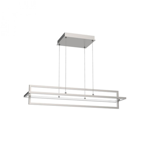 Kuzco Lighting Inc Mondrian 36-in Brushed Nickel LED Linear Pendant 