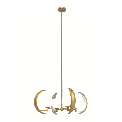 Celeste Chandelier, 4-Light, Vintage Brass, 30"D CH351204VB