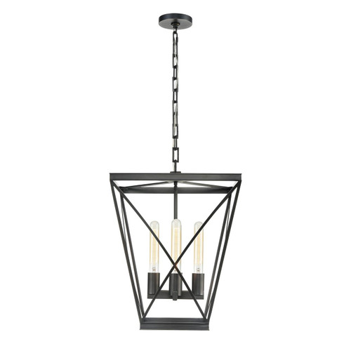 Alora Lighting Lattice Pendant, 4-Light, Urban Bronze, 21.13"H 