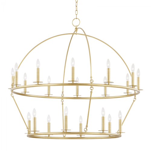 Hudson Valley Howell Chandelier Brass 47"W x 42.25"H 