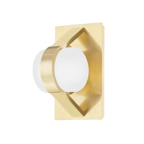 Hudson Valley Orbit Wall Sconce Aged Brass 