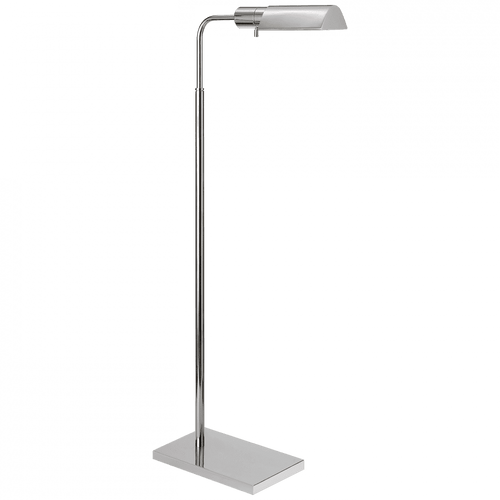 Visual Comfort & Co. Signature Collection Studio Floor Lamp, 1-Light, Adjustable, Polished Nickel, 45"H (91025 PN 2FY3D) 