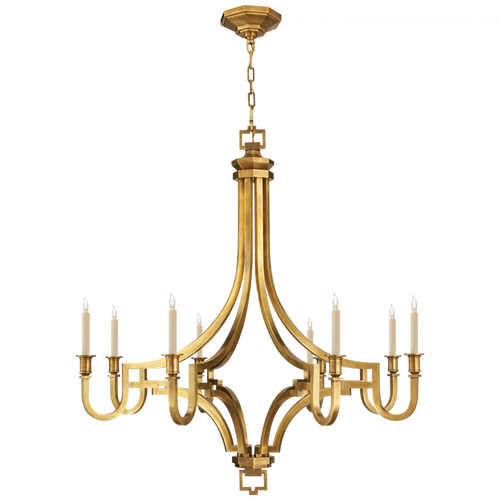 Mykonos Chandelier, 8-Light, Antique Burnished Brass, 37"W (CHC 1562AB 25P7H)