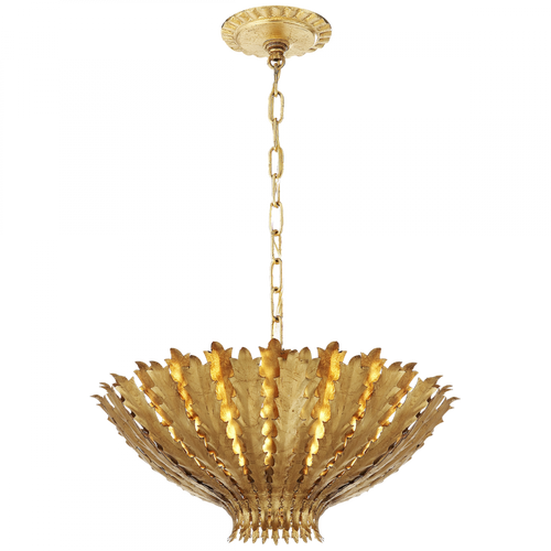 Hampton Chandelier, 3-Light, Gild, 19.5"W (ARN 5001G 2MWHR)