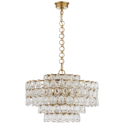 Visual Comfort & Co. Signature Collection Liscia Chandelier, 12-Light, Gild, 25"W (ARN 5173G-CG 2R62G) 