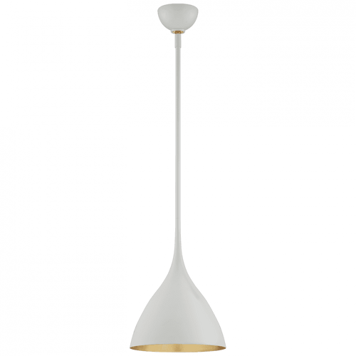 Visual Comfort & Co. Signature Collection Agnes Pendant, 1-Light, Plaster White, 10"W (ARN 5350PW 2R60E) 