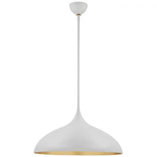 Visual Comfort & Co. Signature Collection Agnes Pendant, 1-Light, Plaster White, 21"W (ARN 5352PW 2R414) 