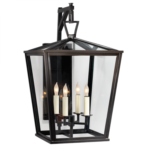 Darlana Bracket Outdoor Lantern, 4-Light, Bronze, Clear Glass, 21.25"H (CHO 2085BZ 2MYJN)