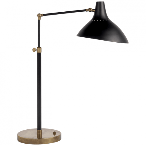 Visual Comfort & Co. Signature Collection Charlton Table Lamp, 1-Light, Black, Brass, 27"H (ARN 3006BLK 2K3P5) 
