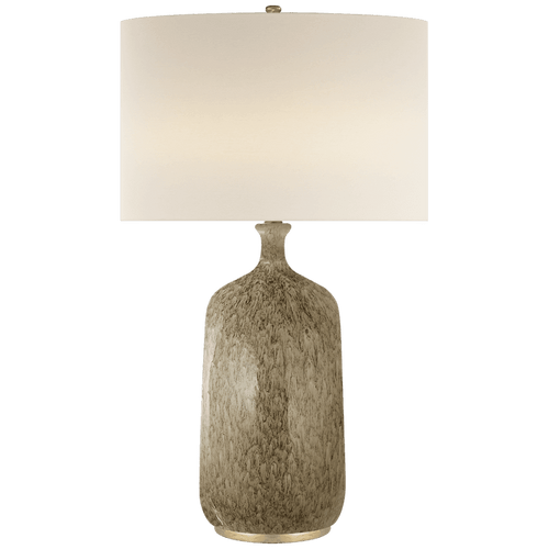 Visual Comfort & Co. Signature Collection Culloden Table Lamp, 1-Light, Marbleized Sienna, Linen Shade, 32.5"H (ARN 3608MS-L 2K3QF) 