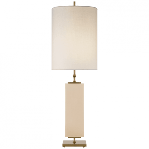 Visual Comfort & Co. Signature Collection Beekman Table Lamp, 1-Light, Blush, Cream Linen Shade, 37"H (KS 3044BLS-L 2V5QA) 