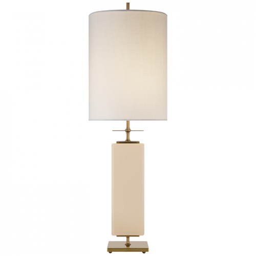 Beekman Table Lamp, 1-Light, Blush, Cream Linen Shade, 37"H (KS 3044BLS-L 2V5QA)