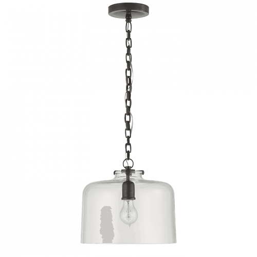 Visual Comfort & Co. Signature Collection Katie Pendant, 1-Light, Dome, Bronze, Clear Glass, 12"W (TOB 5226BZ/G5-CG 2N3E3) 