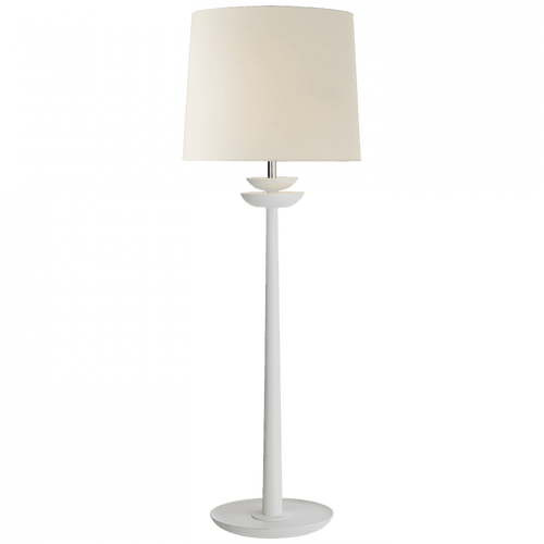 Visual Comfort & Co. Signature Collection Beaumont Buffet Lamp, 1-Light, Matte White, Linen Shade, 30"H (ARN 3301WHT-L CHTJY) 
