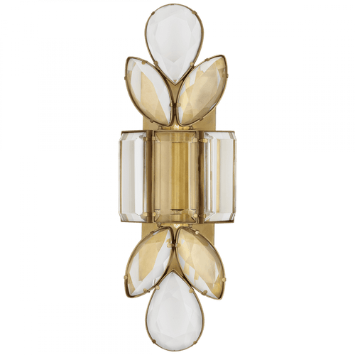 Visual Comfort & Co. Signature Collection Lloyd Wall Sconce, 2-Light, Jeweled, Soft Brass, Clear Glass, 18.5"H (KS 2017SB-CG CHUHU) 