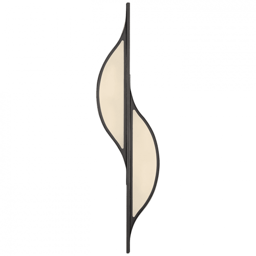 Visual Comfort & Co. Signature Collection Avant Large Curved Wall Sconce, 2-Light, Bronze, 24.5"H (KW 2705BZ-FG CHQK2) 