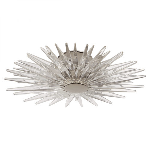 Visual Comfort & Co. Signature Collection Quincy Flush Mount, LED, Polished Nickel, 17.25"W (CHC 4509PN-CA CHPLE) 
