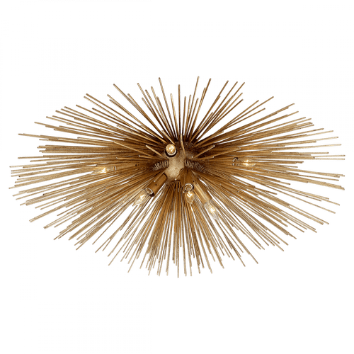 Visual Comfort & Co. Signature Collection Strada Flush Mount, 10-Light, Gild, 28"W (KW 4070G 2R531) 