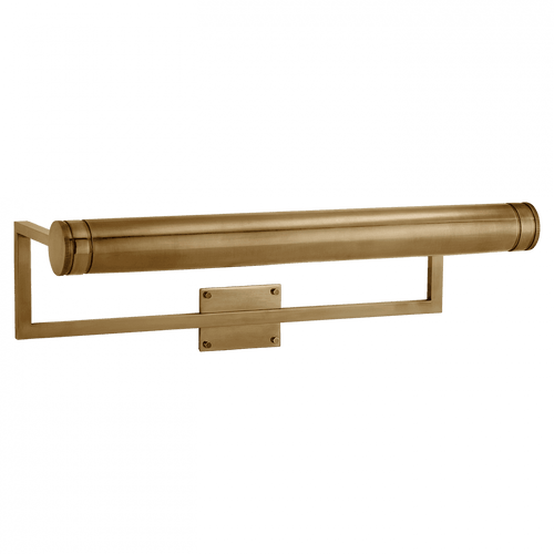 Visual Comfort & Co. Signature Collection Cosmopolitan Picture Light, 3-Light, Hand-Rubbed Antique Brass, 30"W (TOB 2623HAB CLU6Q) 