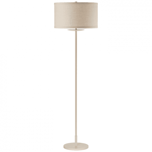 Visual Comfort & Co. Signature Collection Walker Floor Lamp, 1-Light, Light Cream, Natural Linen Shade, 58"H (KS 1070LC-NL CLR7G) 