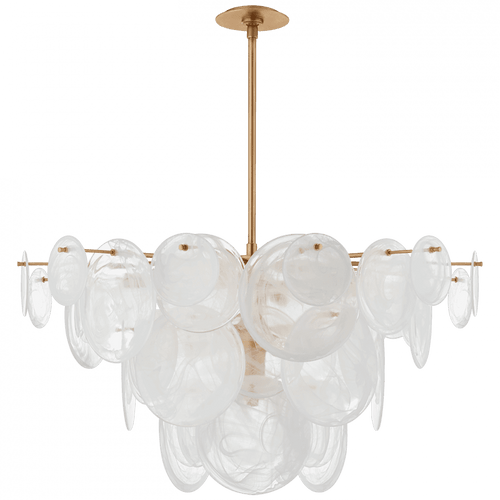 Visual Comfort & Co. Signature Collection Loire Chandelier, 9-Light, Gild, 37.25"W (ARN 5450G-WSG CM020) 