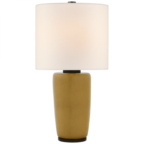 Chado Table Lamp, 1-Light, Dark Moss, Linen Shade, 31.25"H (BBL 3601DKM-L CLW3N)