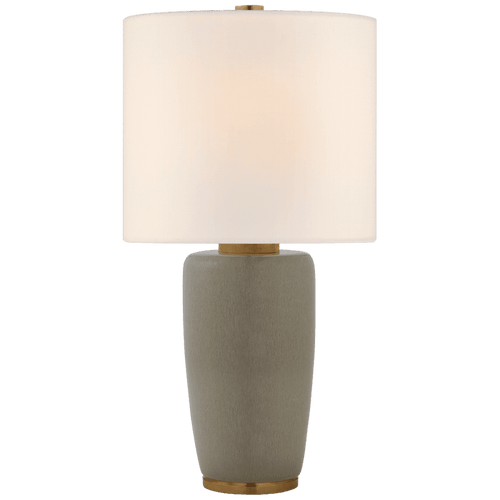 Visual Comfort & Co. Signature Collection Chado Table Lamp, 1-Light, Shellish Gray, Linen Shade, 31.25"H (BBL 3601SHG-L CLW3R) 