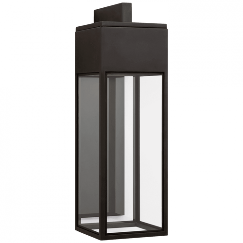 Visual Comfort & Co. Signature Collection Irvine Bracketed Outdoor Wall Lantern, LED, Bronze, Clear Glass, 36"H (CHO 2442BZ-CG CQ2N2) 