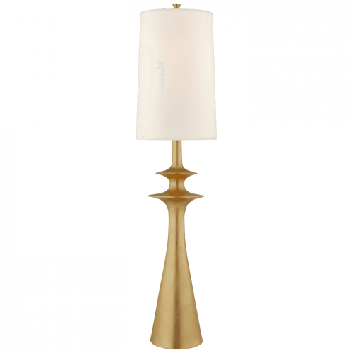 Visual Comfort & Co. Signature Collection Lakmos Floor Lamp, 1-Light, Gild, Linen Shade, 58.25"H (ARN 1325G-L CQ2P6) 