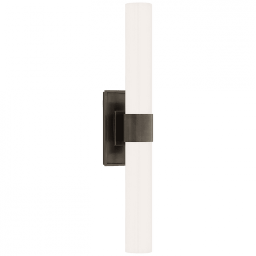 Visual Comfort & Co. Signature Collection Presidio Petite Double Wall Sconce, 2-Light, Bronze, 23"H (S 2164BZ-WG CTZEZ) 