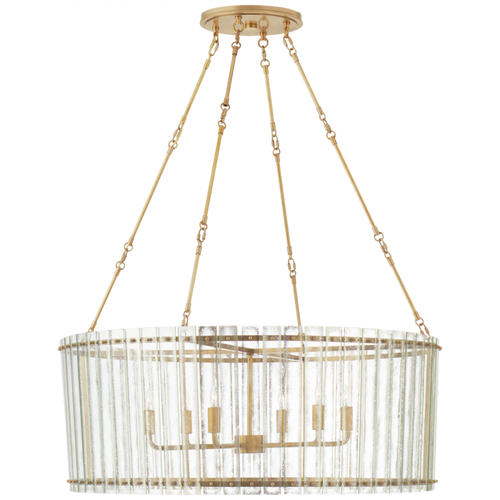 Cadence Chandelier, 6-Light, Hand-Rubbed Antique Brass, 36.5"W (S 5670HAB-AM CTZFK)