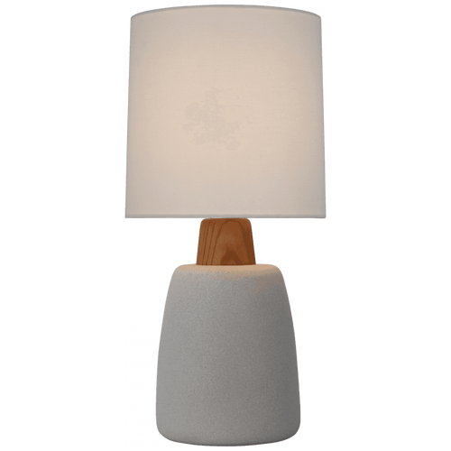 Visual Comfort & Co. Signature Collection Aida Medium Table Lamp, 1-Light, Wood, Linen Shade, 21"H (BBL 3610PRW-L CU1DJ) 