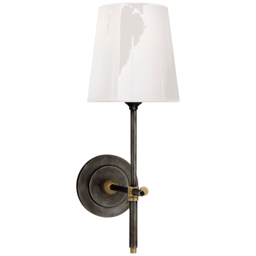 Visual Comfort & Co. Signature Collection Bryant Wall Sconce, 1-Light, Bronze, 14.5"H (TOB 2022BZ/HAB-WG CTWK7) 