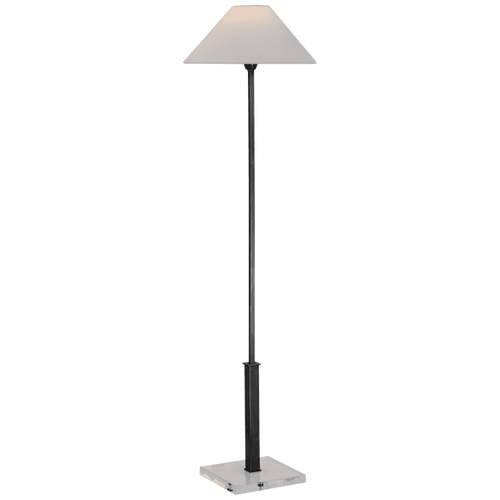 Visual Comfort & Co. Signature Collection Asher Floor Lamp, 1-Light, Bronze, Crystal, Linen Shade, 55"H (SP 1510BZ/CG-L CU2E3) 