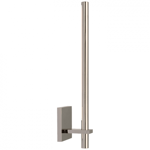 Visual Comfort & Co. Signature Collection Axis Wall Sconce, LED, Polished Nickel, 19.75"H (KW 2735PN CU3C1) 
