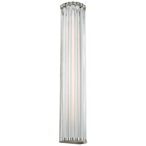 Visual Comfort & Co. Signature Collection Kean Wall Sconce, 1-Light, LED, Polished Nickel, 28"H (CHD 2927PN-CG CU1EL) 