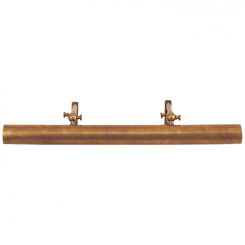 Visual Comfort & Co. Signature Collection Frame Makers Picture Light, 2-Light, Hand-Rubbed Antique Brass, 24"W (SL 2703HAB 28UT0) 