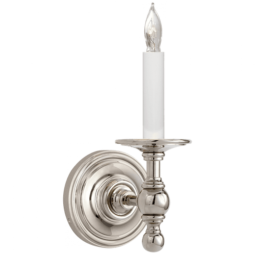 Visual Comfort & Co. Signature Collection Classic Wall Sconce, 1-Light, Polished Nickel, 8"H (SL 2815PN 28UU9) 