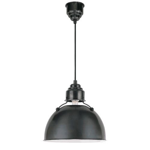 Visual Comfort & Co. Signature Collection Eugene Pendant, 1-Light, Bronze, 12"W (TOB 5012BZ 2CZFP) 