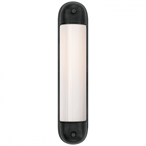 Visual Comfort & Co. Signature Collection Selecta Bathroom Wall Sconce, 2-Light, Bronze, White Glass, 21.75"H (TOB 2062BZ-WG 2CUJN) 