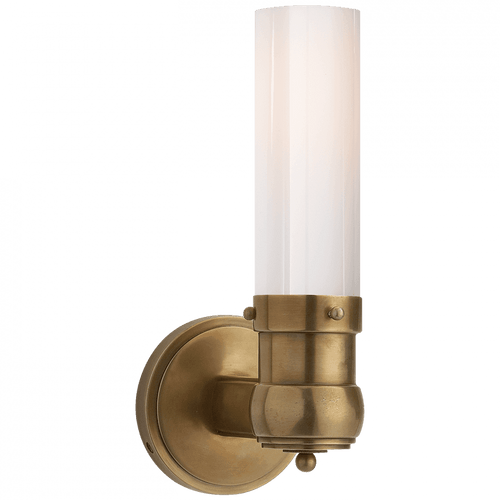 Visual Comfort & Co. Signature Collection Graydon Single Bath Light, 1-Light, Hand-Rubbed Antique Brass, 11.5"H (TOB 2187HAB-WG 2CVH6) 