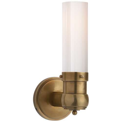 Graydon Single Bath Light, 1-Light, Hand-Rubbed Antique Brass, 11.5"H (TOB 2187HAB-WG 2CVH6)