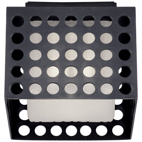 Visual Comfort & Co. Signature Collection Precision Flush Mount, 1-Light, Square, Bronze, Clouded Glass, 6"W (KW 4060BZ-CDG 2R52X) 