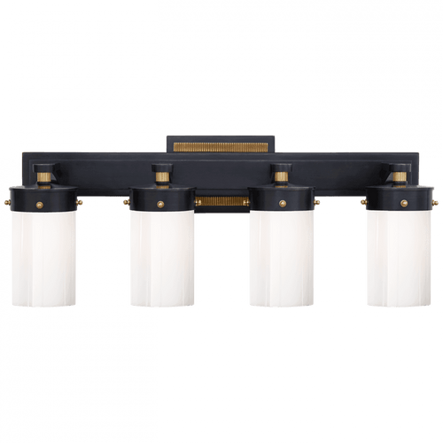 Visual Comfort & Co. Signature Collection Marais Bath Wall Sconce, 4-Light, Bronze, 8"H (TOB 2316BZ/HAB-WG CLV50) 