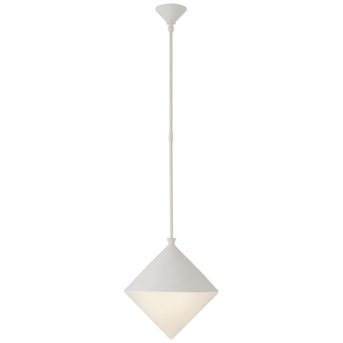 Visual Comfort & Co. Signature Collection Sarnen Pendant, 1-Light, Matte Glass, White Glass Shade, 15.25"W (ARN 5356WHT-WG CPXTW) 