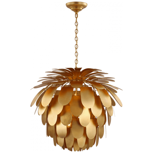 Visual Comfort & Co. Signature Collection Cynara Chandelier, 6-Light, Gild, 36.5"W (CHC 5158G CM11W) 