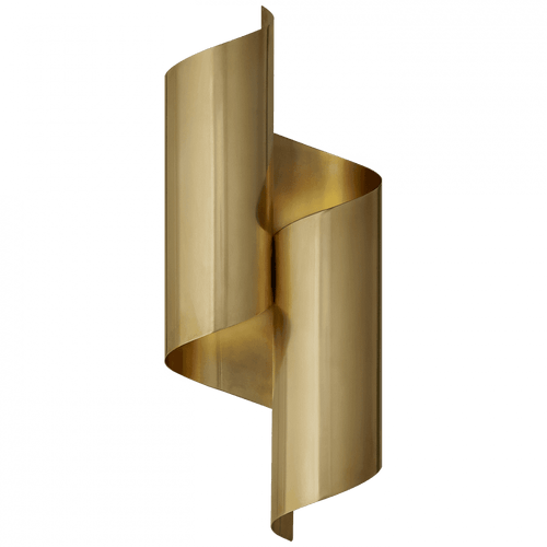Visual Comfort & Co. Signature Collection Iva Wrapped Wall Sconce, 2-Light, Hand-Rubbed Antique Brass, 17.25"H (ARN 2065HAB CHYFM) 