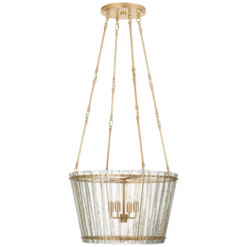 Cadence Chandelier, 4-Light, Hand-Rubbed Antique Brass, 23.5"W (S 5653HAB-AM CQ0PU)