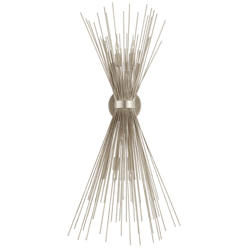 Visual Comfort & Co. Signature Collection Strada Wall Sconce, 6-Light, Burnished Silver Leaf, 36"H (KW 2075BSL CHVFY) 