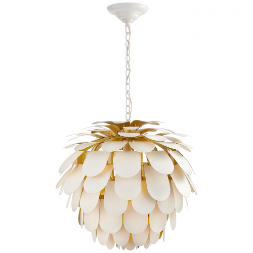 Cynara Chandelier, 1-Light, Plaster White, 29"W (CHC 5157WHT/G CHUH9)